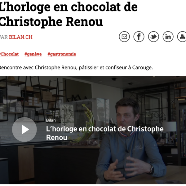 Bilan.ch - L'horloge en chocolat de Christophe Renou