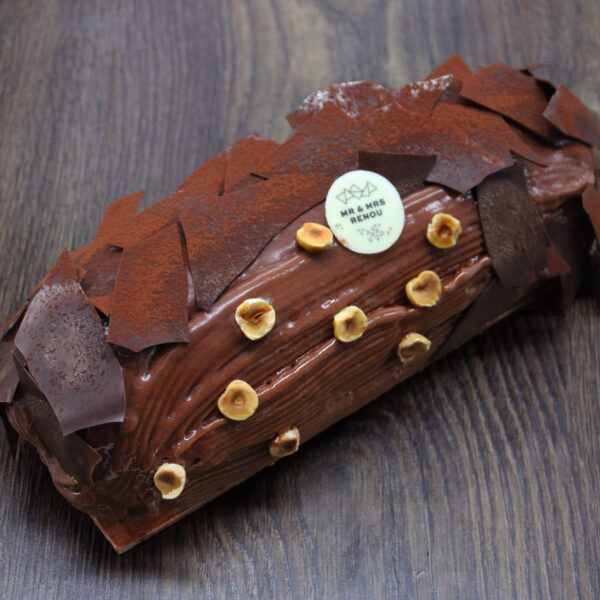 Bûche choco-noisette 6 personnes