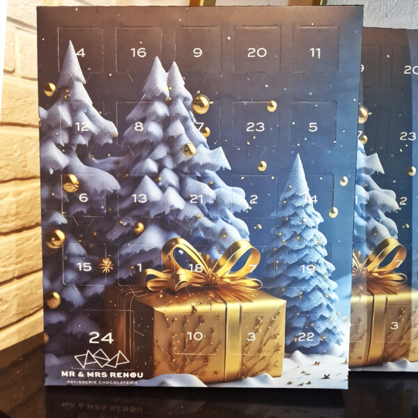 Calendrier de l'avent 2023 - Chocolats noir & lait ou Chocolats noir