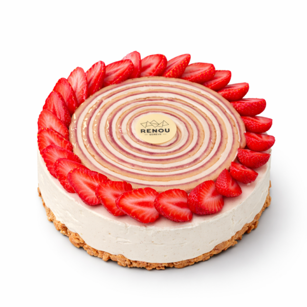 Entremets Pâques Fraise Amande
